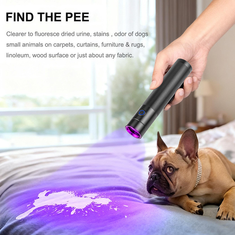 Lanternă UV365 cu lumină neagră și laser roșu pentru detectarea animalelor de companie, verificarea bancnotelor împotriva falsificării și evaluarea antichităților