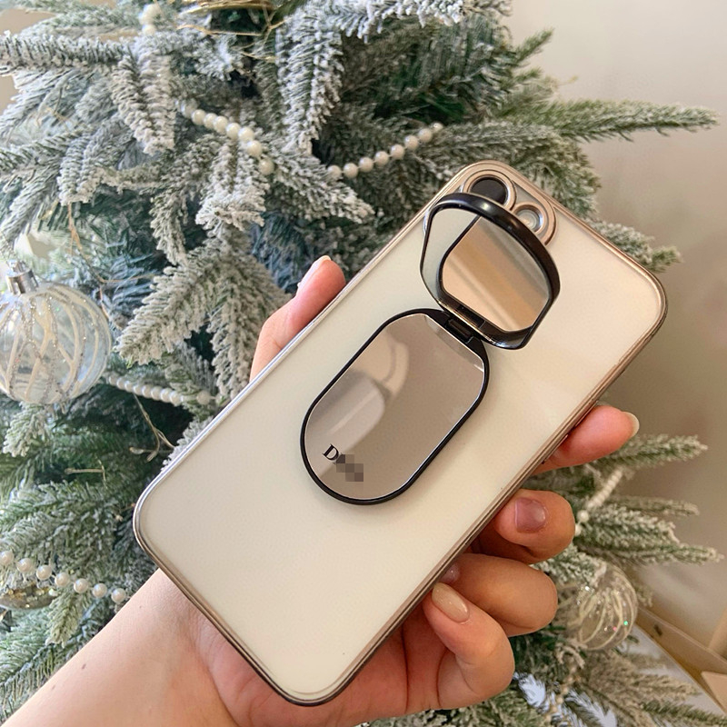 Smink-tükör állvánnyal, 2 az 1-ben, kompakt, masszív, összecsukható, dobozban.