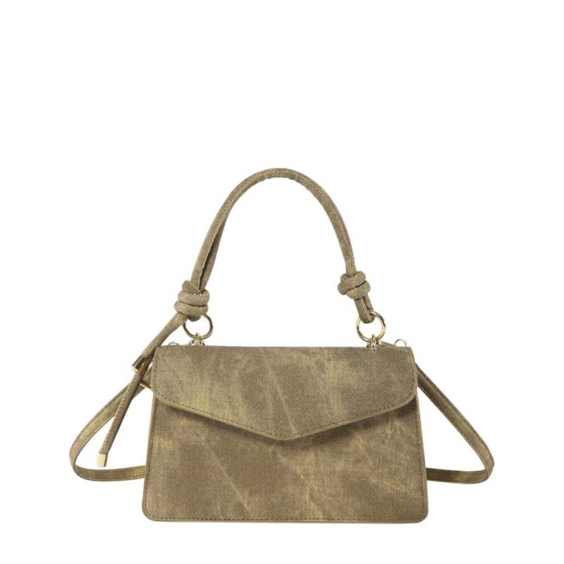 2025 nova ženska torbica u korejskom stilu, jednobojna, retro minimalistički dizajn, mala kvadratna crossbody torba