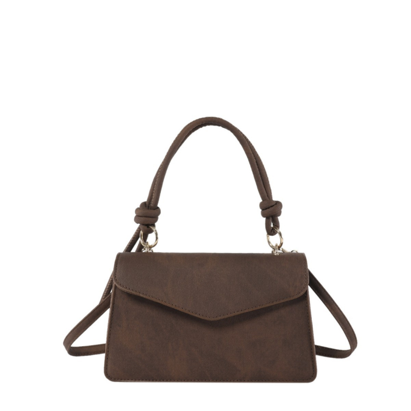 2025 nova ženska torbica u korejskom stilu, jednobojna, retro minimalistički dizajn, mala kvadratna crossbody torba