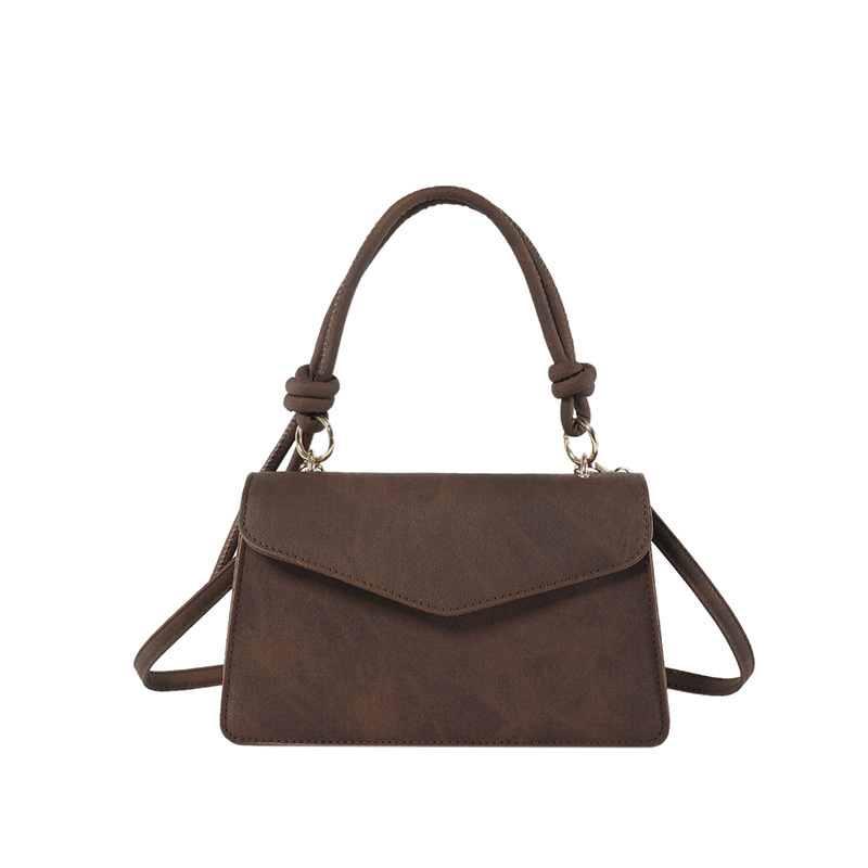 2025 nova ženska torbica u korejskom stilu, jednobojna, retro minimalistički dizajn, mala kvadratna crossbody torba