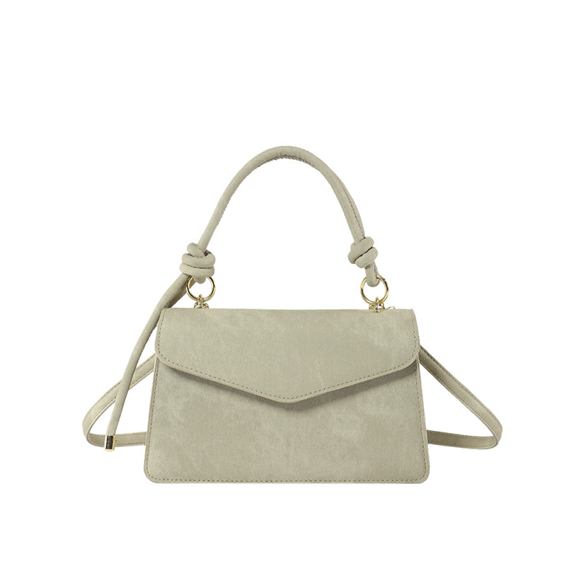 2025 nova ženska torbica u korejskom stilu, jednobojna, retro minimalistički dizajn, mala kvadratna crossbody torba