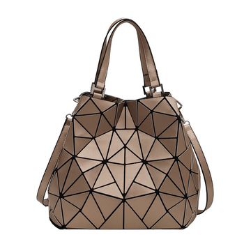 Jednobojna ženska torbica s quiltiranim geometrijskim uzorkom, preko ramena ili crossbody, sklopiva torba stila košare, minimalistička i moderna