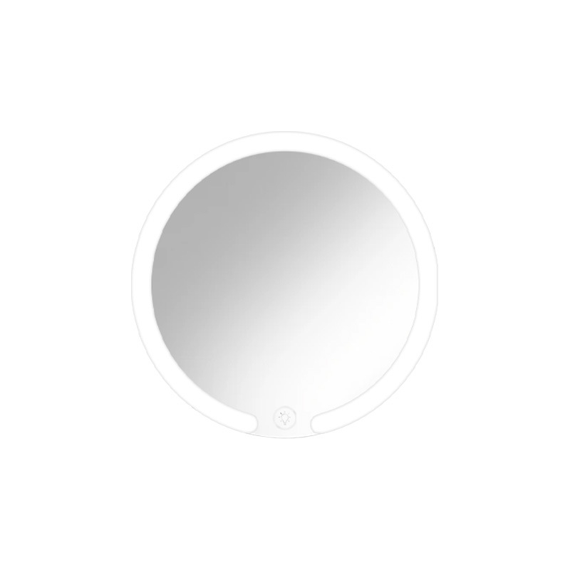 LED intelligens kerek fürdőszobai tükör érintőképernyővel, páramentesítő, sík üveglencse, testre szabható