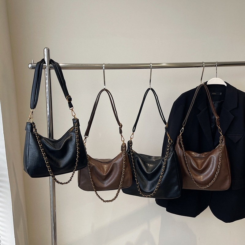 Ženska torba velikog kapaciteta s lančanim remenom, jesen-zimska moda; retro svestrana crossbody torba i tote torba.