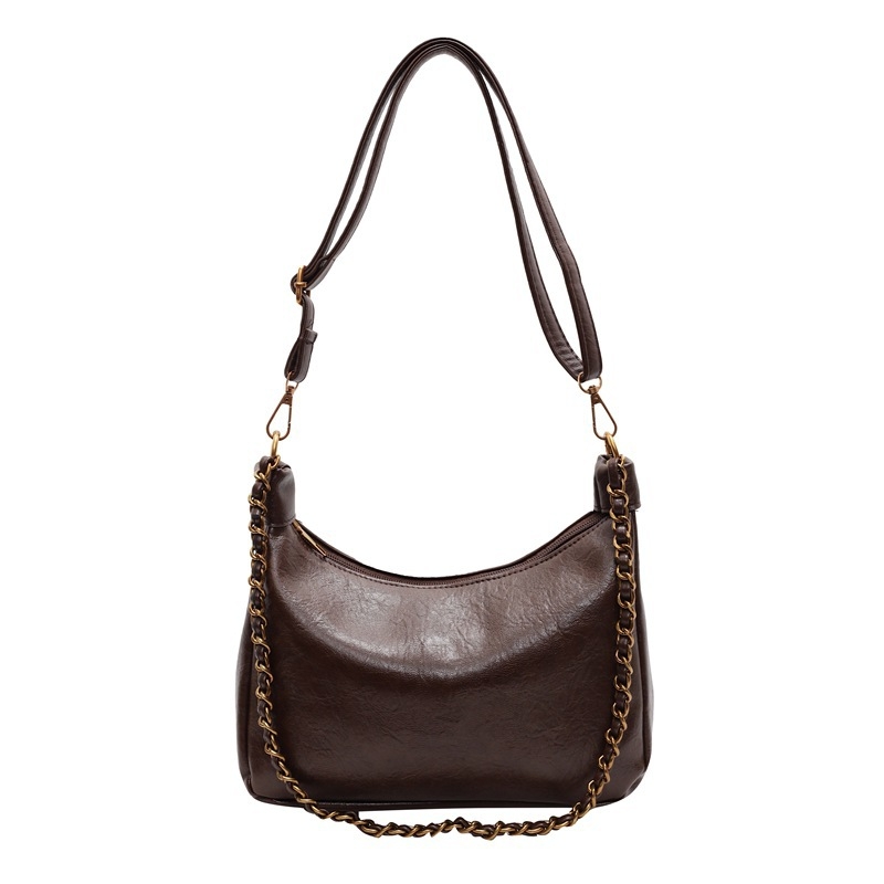 Ženska torba velikog kapaciteta s lančanim remenom, jesen-zimska moda; retro svestrana crossbody torba i tote torba.