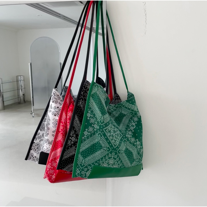 Korejski stil, platnena torba s Paisley otiskom, etnički dizajn, velika kapaciteta, ženska torba za rame i crossbody