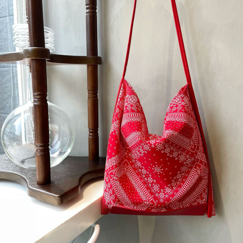 Korejski stil, platnena torba s Paisley otiskom, etnički dizajn, velika kapaciteta, ženska torba za rame i crossbody