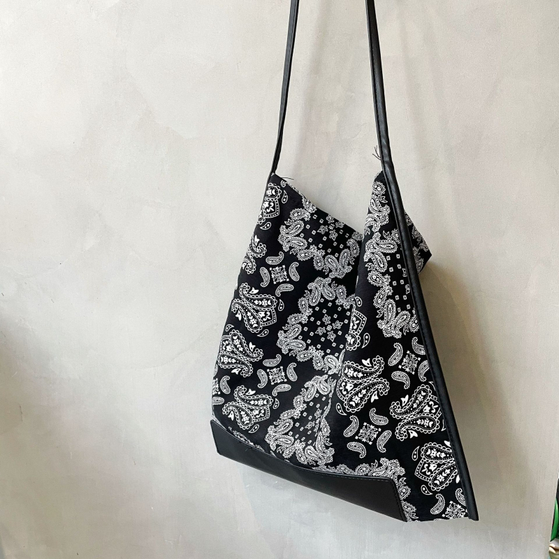 Korejski stil, platnena torba s Paisley otiskom, etnički dizajn, velika kapaciteta, ženska torba za rame i crossbody