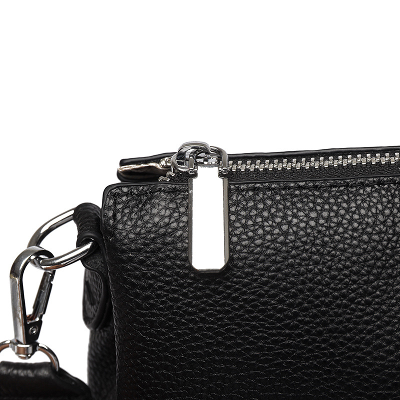 Torba od prave kože sa smiješnim licem, biker stil, korejski stil, mala crossbody torbica za rame, prva sloj teleće kože, ženska torba, 2026