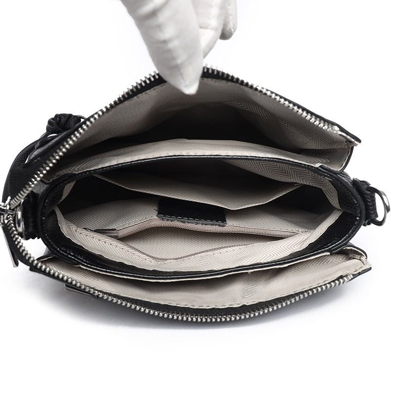 Torba od prave kože sa smiješnim licem, biker stil, korejski stil, mala crossbody torbica za rame, prva sloj teleće kože, ženska torba, 2026