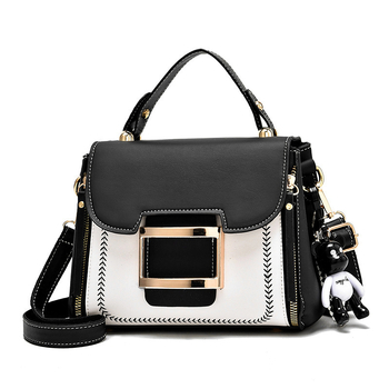 Ženska PU mala kvadratna crossbody torba — gradski stil, jesen-zima 2025, velik kapacitet, unutarnje pretince