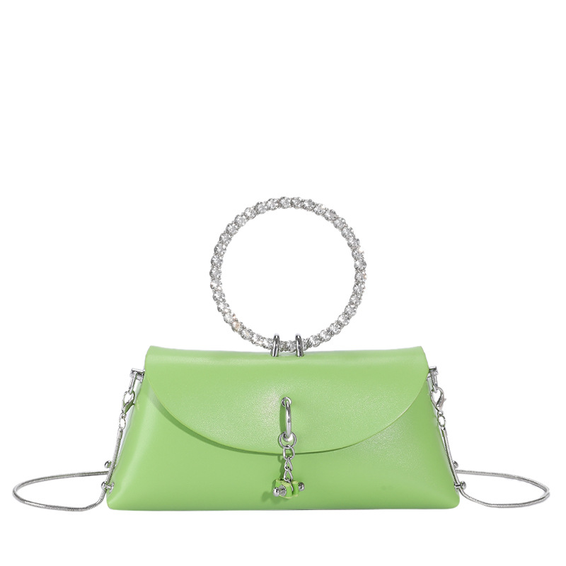 Niche dizajn dijamantima posvećena torba s kružnom ručkom i lančanim remenom – ženska crossbody torba, 2025