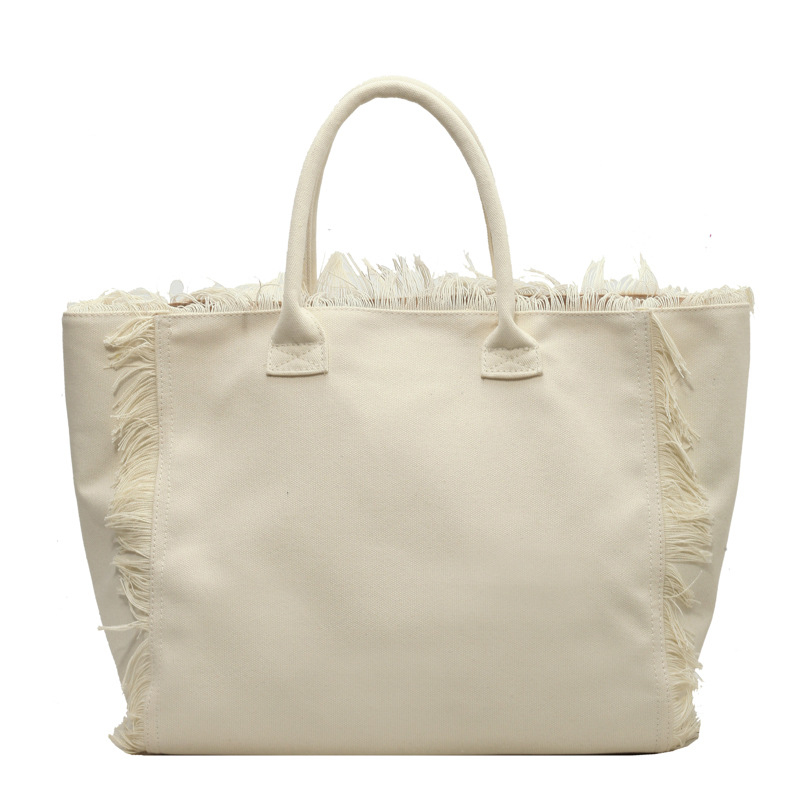 Ženska tote torba velike kapacitete, platno, gradski stil, svakodnevna upotreba, otvoreni vrh