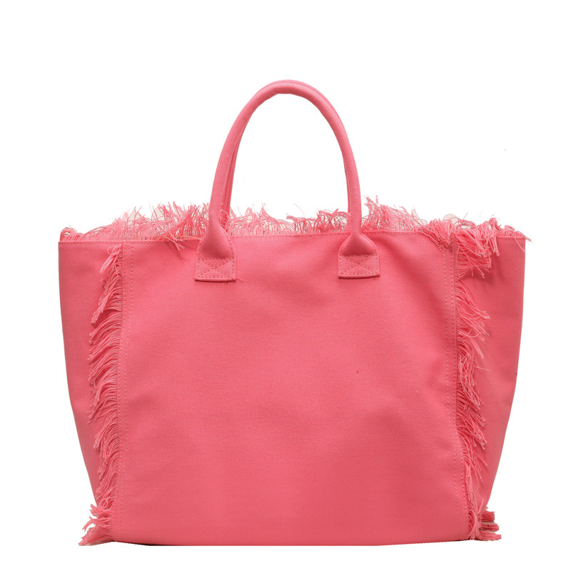 Ženska tote torba velike kapacitete, platno, gradski stil, svakodnevna upotreba, otvoreni vrh