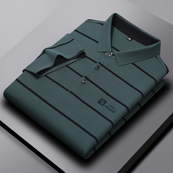Muški ljetni T‑shirt od ice silk s kratkim rukavima, ležeran kroj, casual s nano rupicama