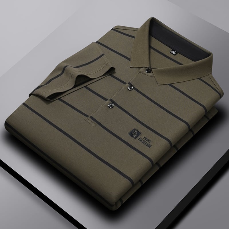 Muški ljetni T‑shirt od ice silk s kratkim rukavima, ležeran kroj, casual s nano rupicama