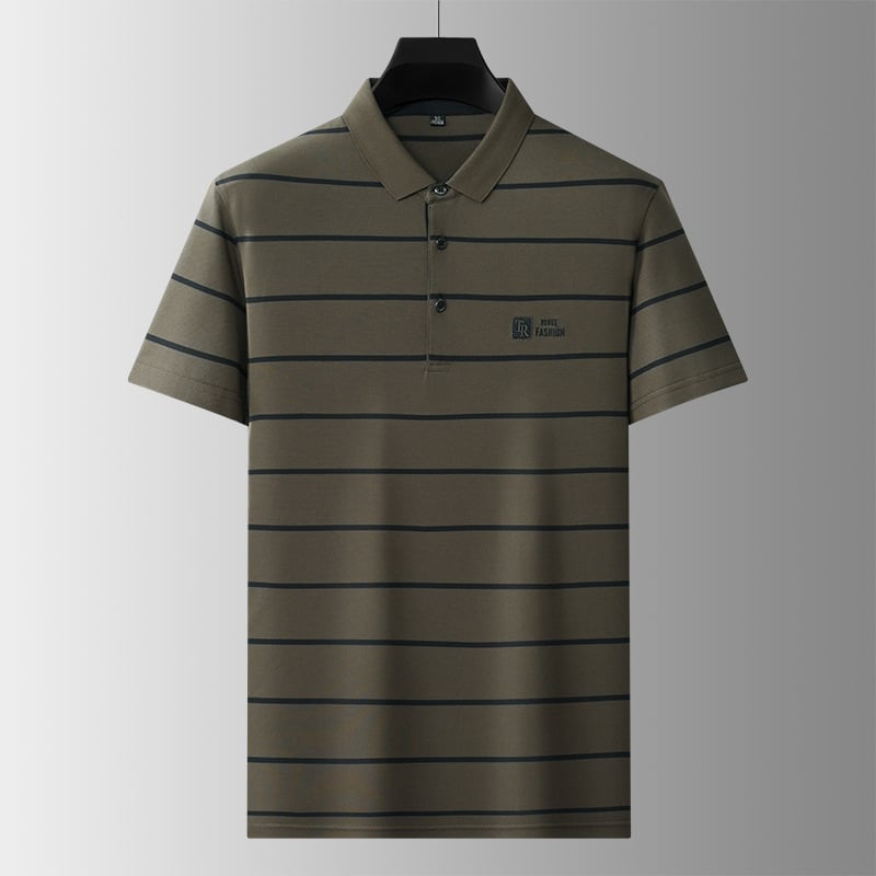 Muški ljetni T‑shirt od ice silk s kratkim rukavima, ležeran kroj, casual s nano rupicama