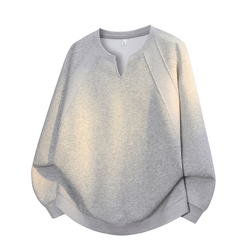 L-8XL Ανδρικό φούτερ με κουκούλα από corduroy, V-λαιμόκοψη, casual στυλ για άνοιξη/φθινόπωρο