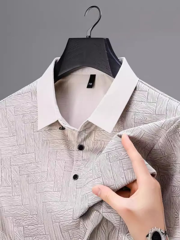 Muška polo majica s kratkim rukavima, otisak, ležerni poslovni stil