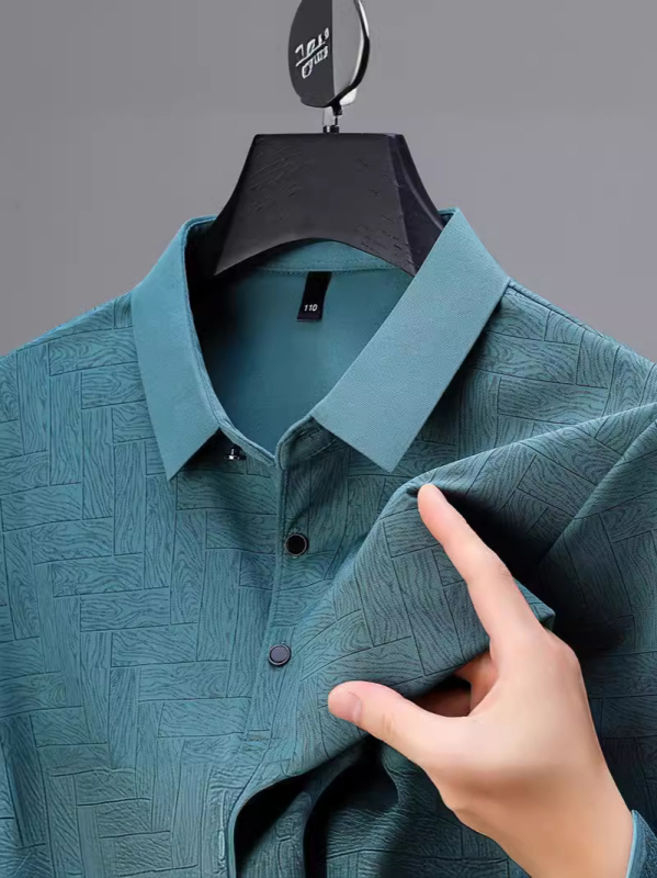 Muška polo majica s kratkim rukavima, otisak, ležerni poslovni stil