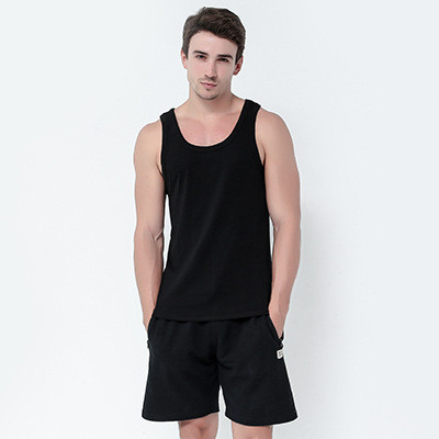100% pamuk muški rebrasti tank top, uski kroj, za sve sezone