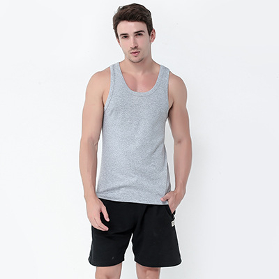 100% pamuk muški rebrasti tank top, uski kroj, za sve sezone
