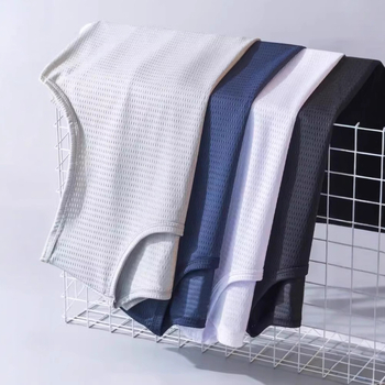 Muški bez rukava top od ice silk za ljeta, lagan, prozračan, mrežasti materijal, brzo suši, udoban kroj