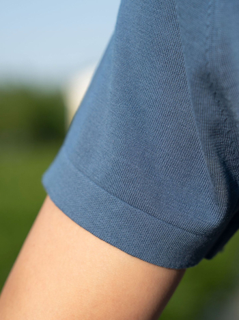 Muški polo majica kratkih rukava, ljeto 2025, mješavina Tencel pamuk i svila dudova, minimalistički američki stil