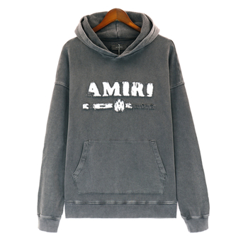 Férfi kapucnis pulóver szett, mosott kopott streetwear stílusban, hímzés, bő szabás, plusz méret