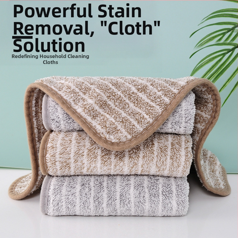 Japanskog stila mikrofiber krpa za suđe s prugama od bambusovog ugljena, upija vodu, za kuhinjsko čišćenje