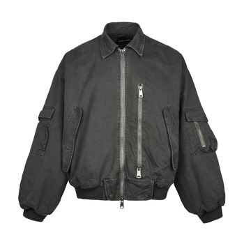 MADEEXTREME MA-1 Bomber Jacket για φθινοπωρο-χειμώνα, πυκνό ζεστό, με distresed βαφή, ανδρικό πανωφόρι από βαμβάκι
