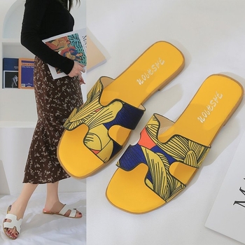 2022 ljeto ženske cipele, korejski stil, otvoreni prst, sandale s ravnim potplatama i grafičkim dizajnom