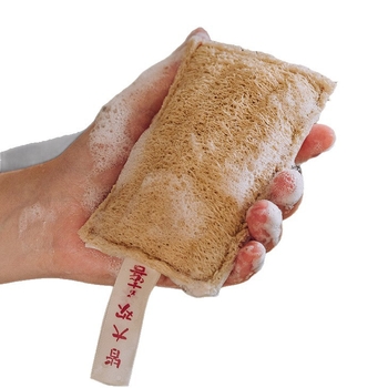 Dvostrano spužva za suđe od loofa vlakana drvenog celuloze