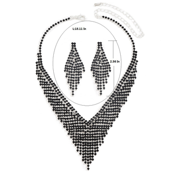 Női strasszos tassel ékszerszett: nyaklánc, fülbevaló, karkötő és gyűrű, réz színű, ősz 2025