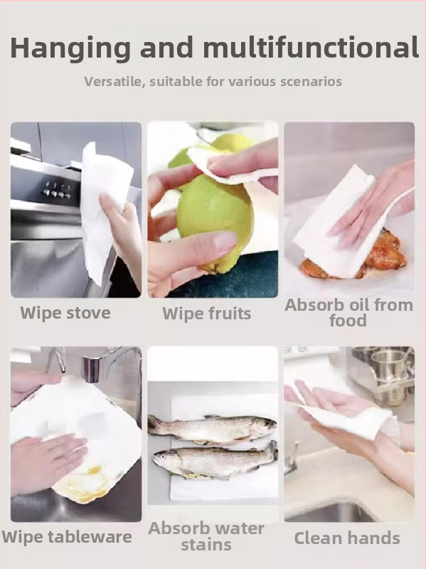 Kuhinjska krpa od bambusovih vlakana, jednokratna, za vlažno i suho čišćenje, debeli krpa za pranje posuđa