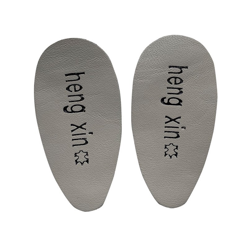 Talpă pentru încălțăminte din piele de miel, cu suport pentru călcâi, respirabilă, pernă de jumătate de mărime, etichetă din piele, mărime personalizabilă