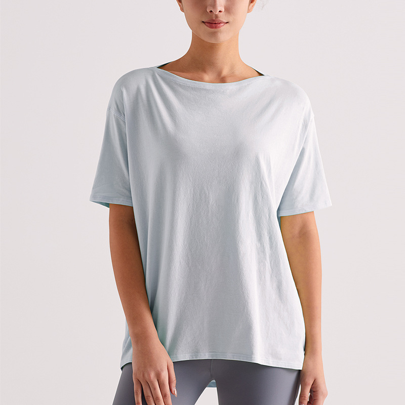 RUNA PULSE Top dama yoga cu mâneci scurte, respirabil, uscare rapidă, design Turtle-back, versatil, croială slim