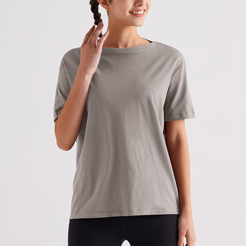 RUNA PULSE Top dama yoga cu mâneci scurte, respirabil, uscare rapidă, design Turtle-back, versatil, croială slim