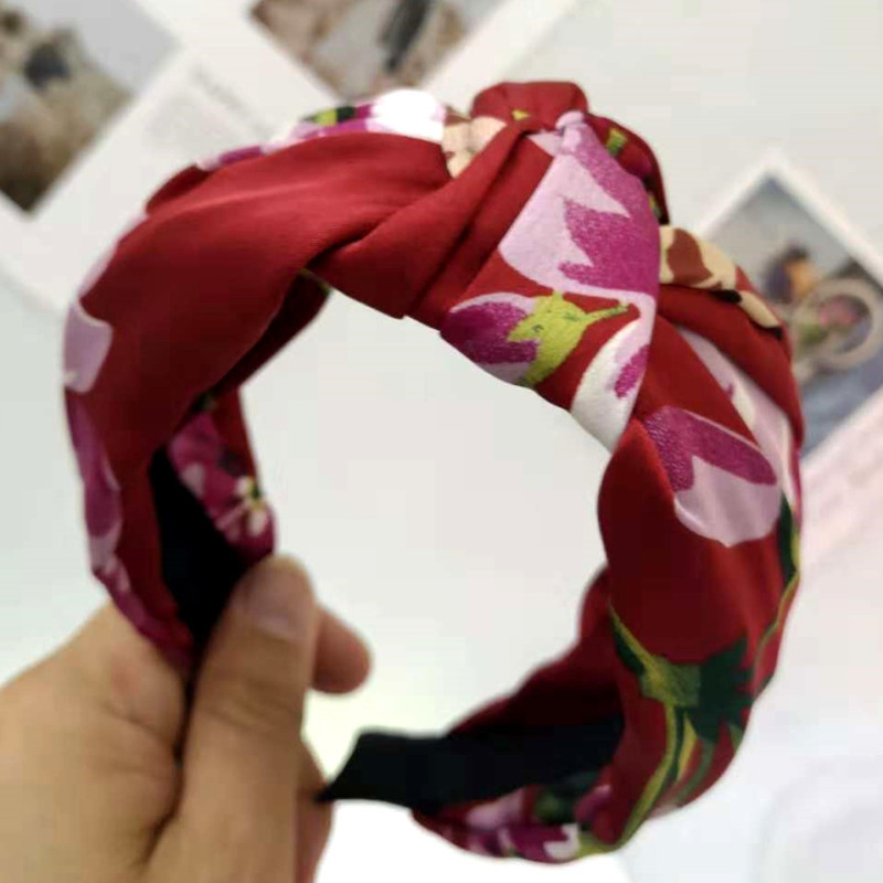 Korejski stil, široka traka za kosu s čvorom u sredini, dodatak za kosu inspiriran zvijezdama, svestran i elegantan