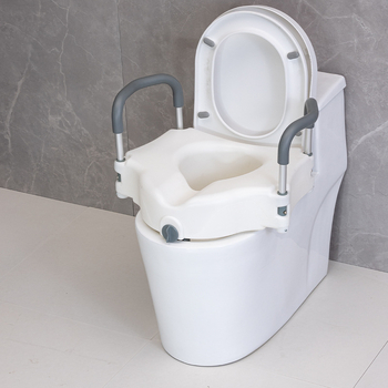 Aluminijski podizač visine WC-a s odvojivim držašima za ruke, za kućnu upotrebu, pogodan za trudnice i postoperativnu rehabilitaciju
