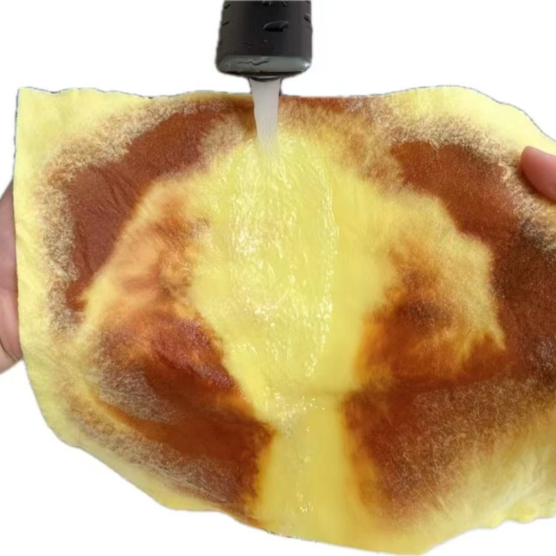 Debljina 3 m loofah spužva za suđe, kuhinjska krpa otporna na masnoće, lako se čisti, žuta poboljšana verzija