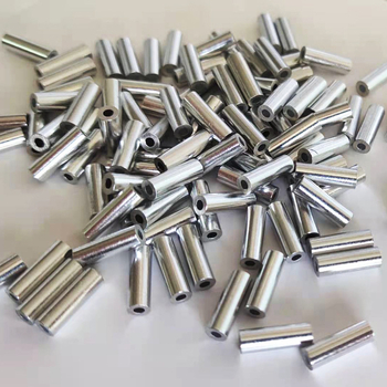 Prošireni okrugli aluminijski cijev s aluminijskim stezaljkom, debljina stijenke 10 mm, 0,8 mm čelično uže, ribolovni pribor za jednolinijske i dvostruke linije