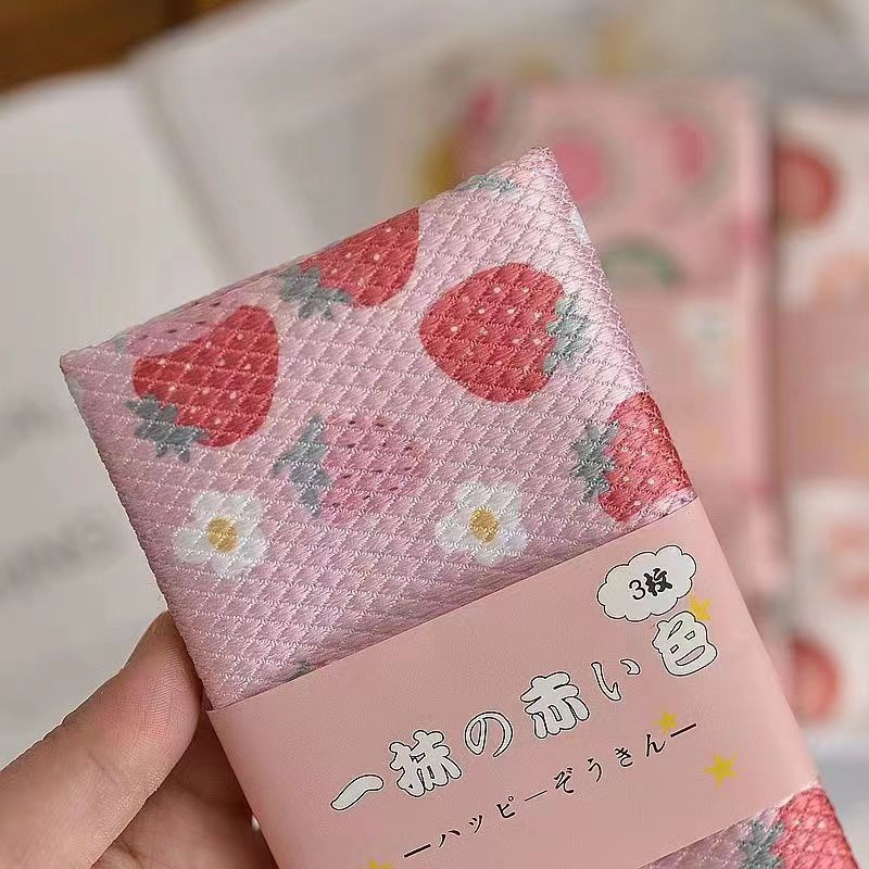 Japanska trostruka krpa za čišćenje stakla s uzorkom ribljih ljuski, deblja, bez tragova vode