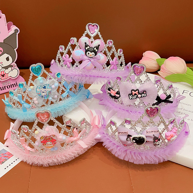 Sanrio My Melody tiara za kosu za djecu — dodatak za kosu princeze