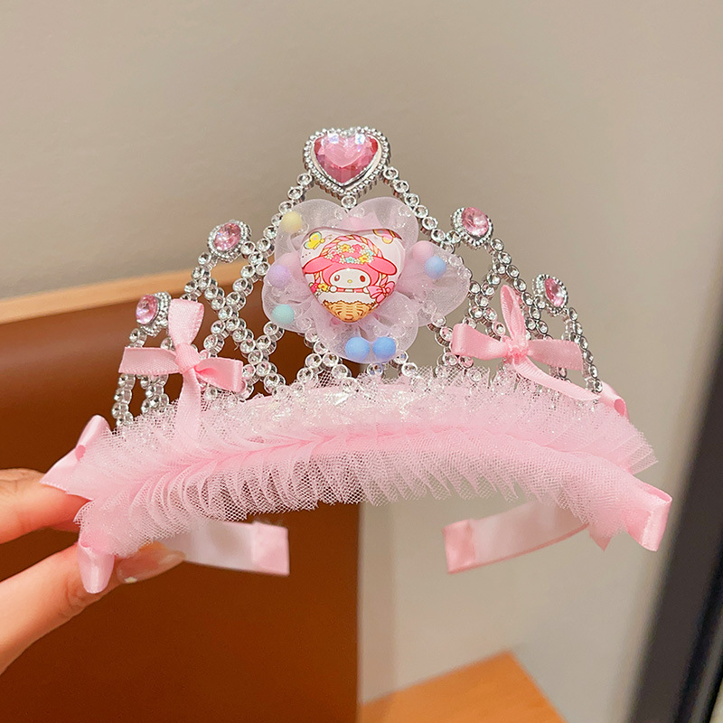 Sanrio My Melody tiara za kosu za djecu — dodatak za kosu princeze