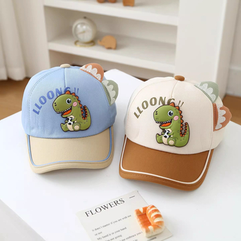 Dječja kapa za sunce s dinozaurom, unisex baseball kapa za bebe i djecu, proljeće-jesen stil, s vezenjem