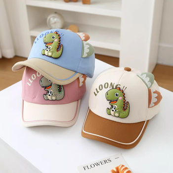 Dječja kapa za sunce s dinozaurom, unisex baseball kapa za bebe i djecu, proljeće-jesen stil, s vezenjem
