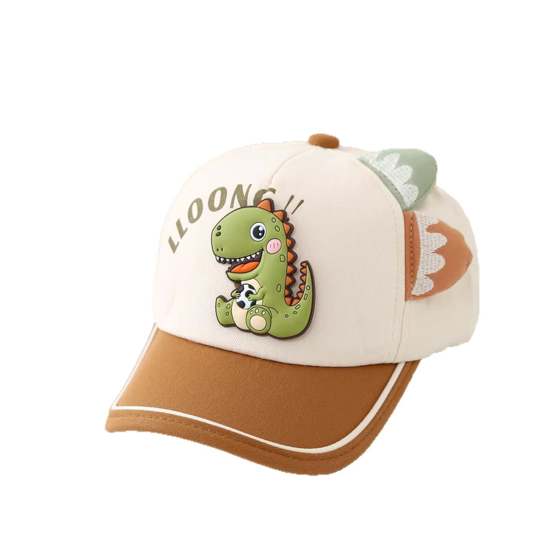Dječja kapa za sunce s dinozaurom, unisex baseball kapa za bebe i djecu, proljeće-jesen stil, s vezenjem