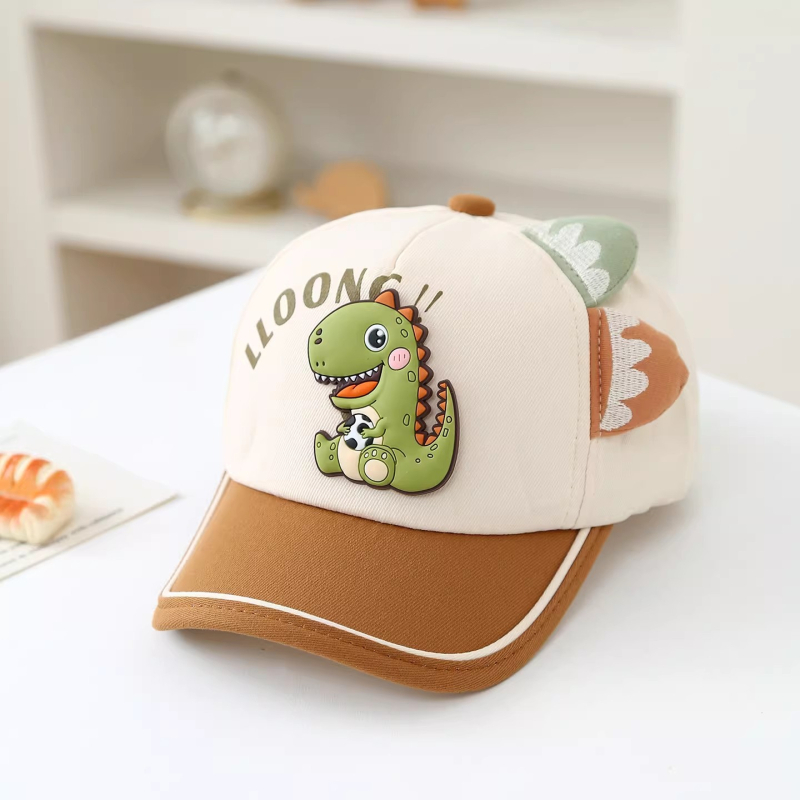 Dječja kapa za sunce s dinozaurom, unisex baseball kapa za bebe i djecu, proljeće-jesen stil, s vezenjem